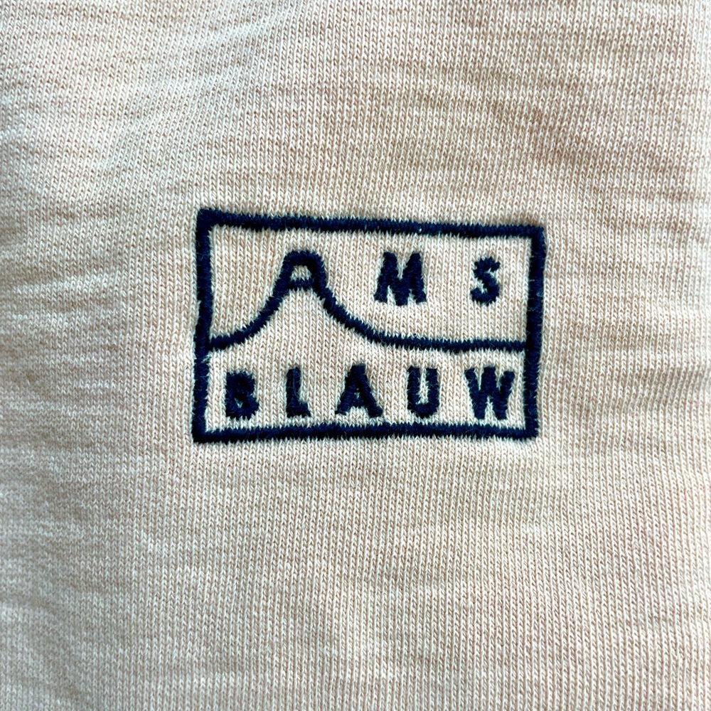 Scotch & Soda Far East Amsterdams Blauw Crewneck Sweatshirt, Apricot, M, EUC - Picture 7 of 9